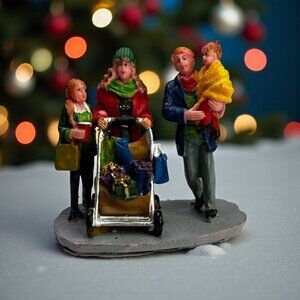 Lemax Christmas Shopping With Mom And Dad Village Accessory 2013 (no box)